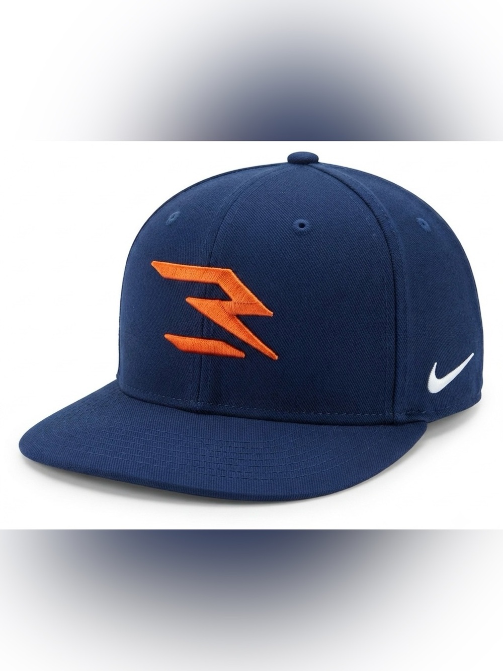 Nike 3Brand Kids Navy Hat with Orange Emblem (Russell Wilson)